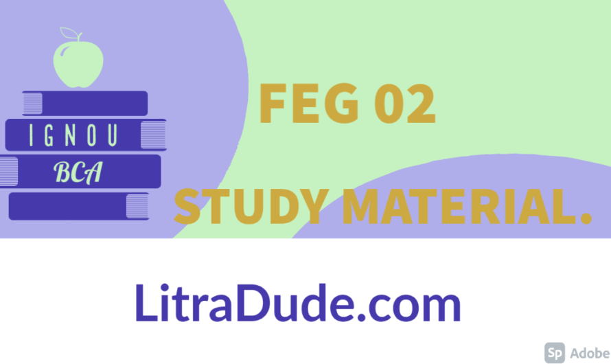 FEG 02 Study Material.