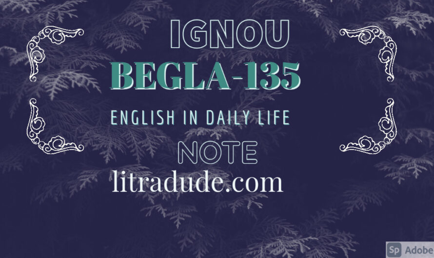 BEGLA 135 Note