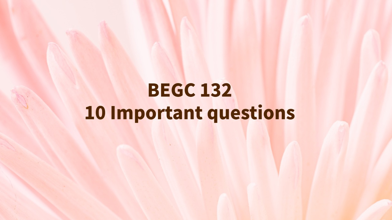 begc important questions and answers